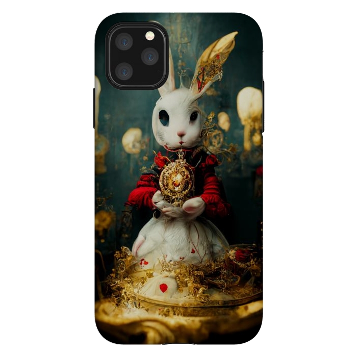 iPhone 11 Pro Max StrongFit white rabbit , Alice by haroulita
