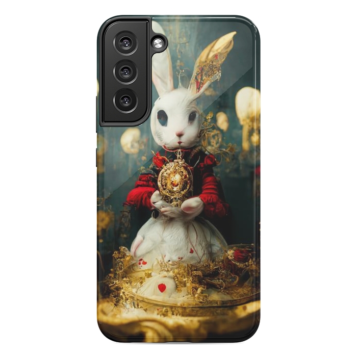 Galaxy S22 plus StrongFit white rabbit , Alice by haroulita
