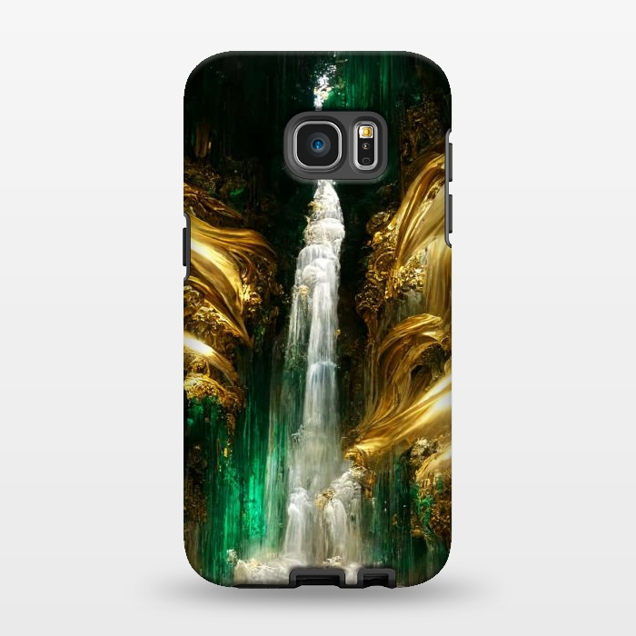 Galaxy S7 EDGE StrongFit sparkle waterfall by haroulita