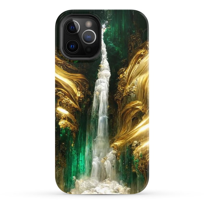 iPhone 12 Pro StrongFit sparkle waterfall by haroulita