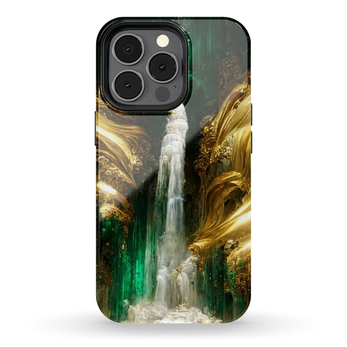 iPhone 13 pro StrongFit sparkle waterfall by haroulita