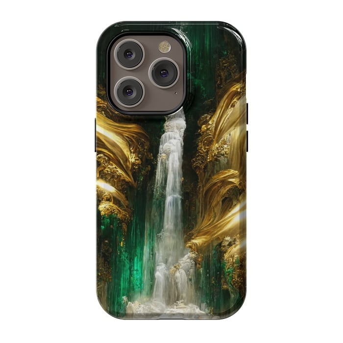 iPhone 14 Pro StrongFit sparkle waterfall by haroulita