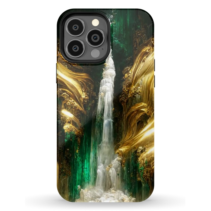 iPhone 13 Pro Max StrongFit sparkle waterfall by haroulita