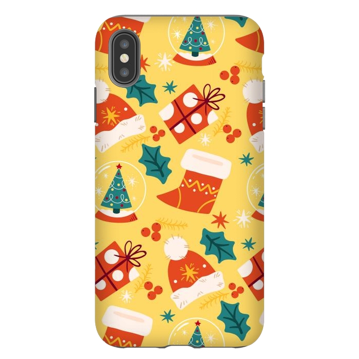 iPhone Xs Max StrongFit Christmas Boots and Hats by ArtsCase