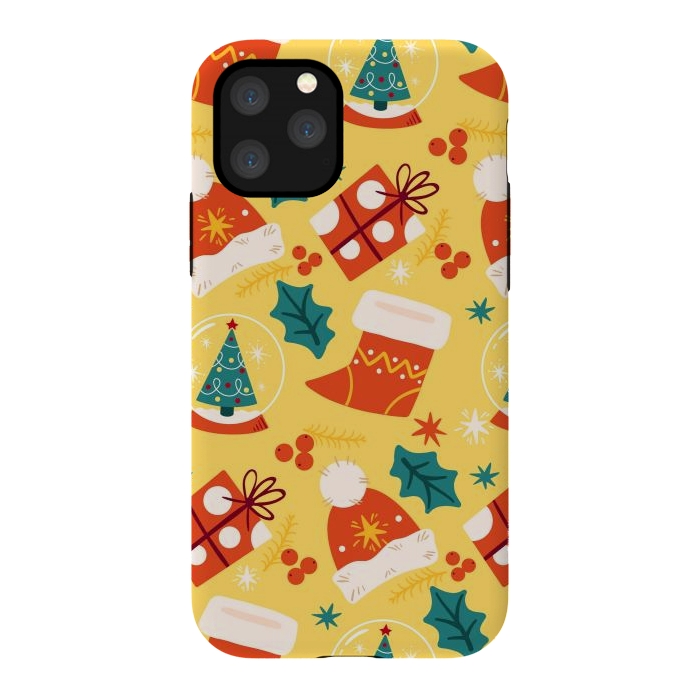 iPhone 11 Pro StrongFit Christmas Boots and Hats by ArtsCase