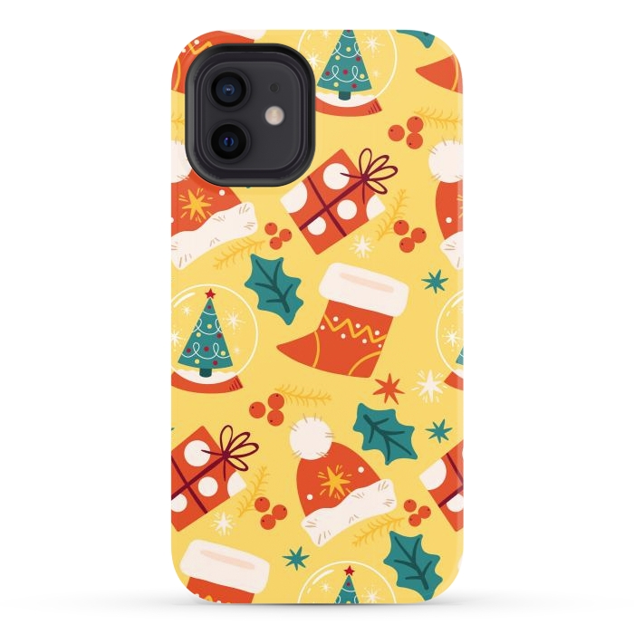 iPhone 12 StrongFit Christmas Boots and Hats by ArtsCase