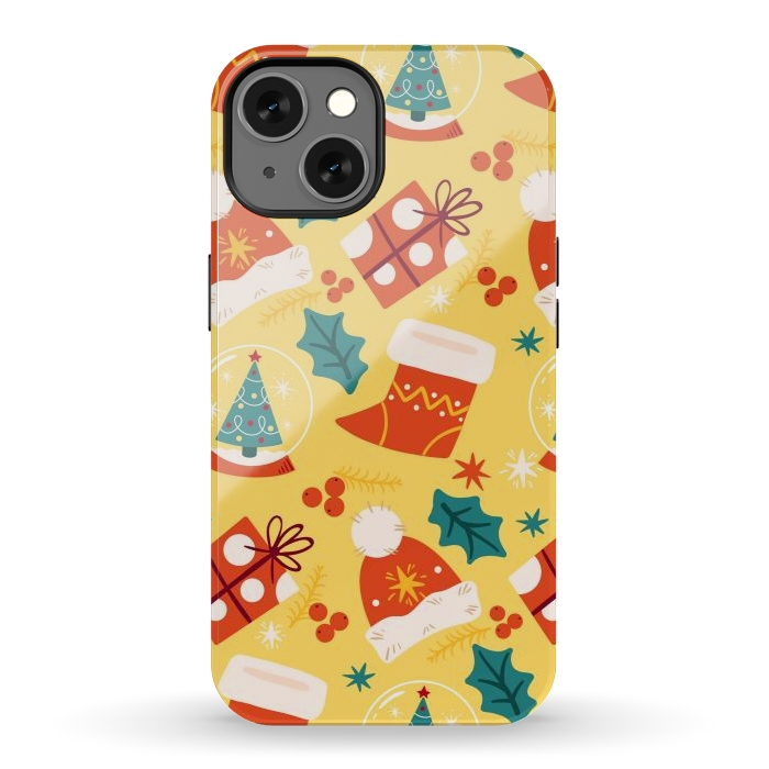 iPhone 13 StrongFit Christmas Boots and Hats by ArtsCase