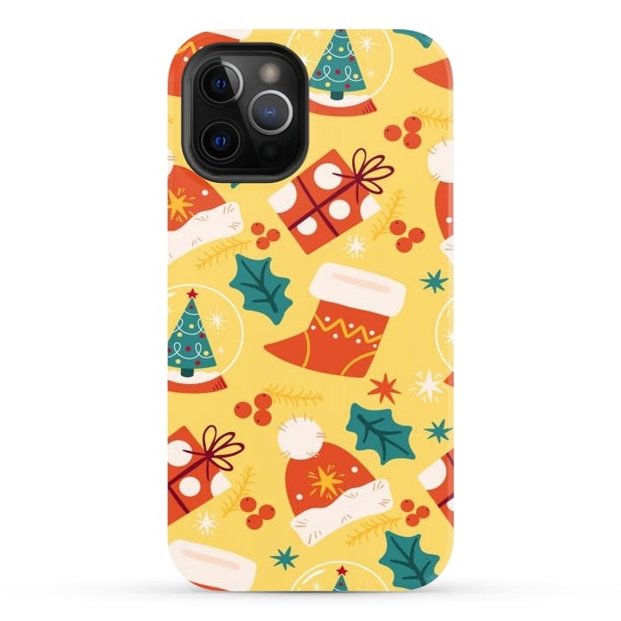 iPhone 12 Pro Max StrongFit Christmas Boots and Hats by ArtsCase
