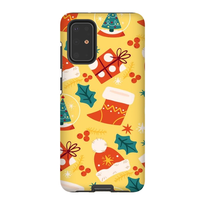 Galaxy S20 Plus StrongFit Christmas Boots and Hats by ArtsCase
