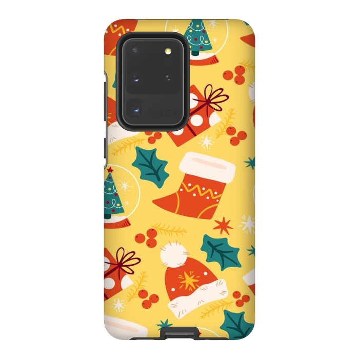 Galaxy S20 Ultra StrongFit Christmas Boots and Hats by ArtsCase
