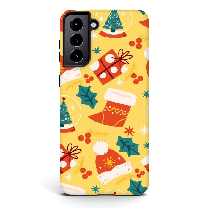 Galaxy S21 StrongFit Christmas Boots and Hats by ArtsCase