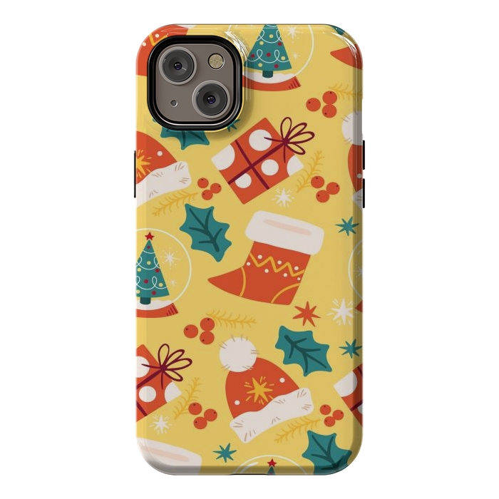 iPhone 14 Plus StrongFit Christmas Boots and Hats by ArtsCase