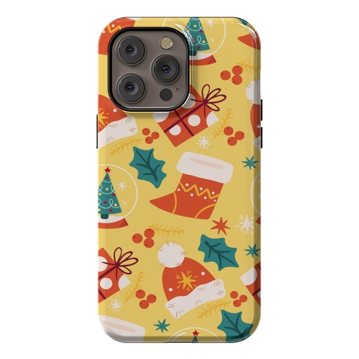 iPhone 14 Pro max StrongFit Christmas Boots and Hats by ArtsCase