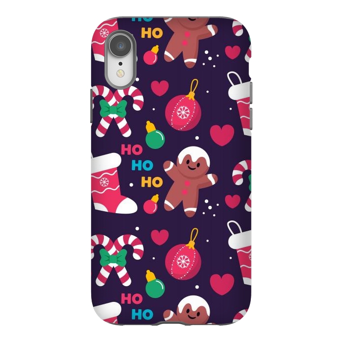 iPhone Xr StrongFit Christmas Happiness HO HO HO HO by ArtsCase