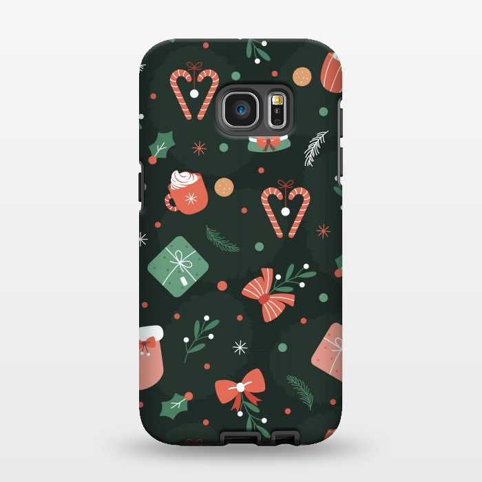 Galaxy S7 EDGE StrongFit Christmas Objects by ArtsCase