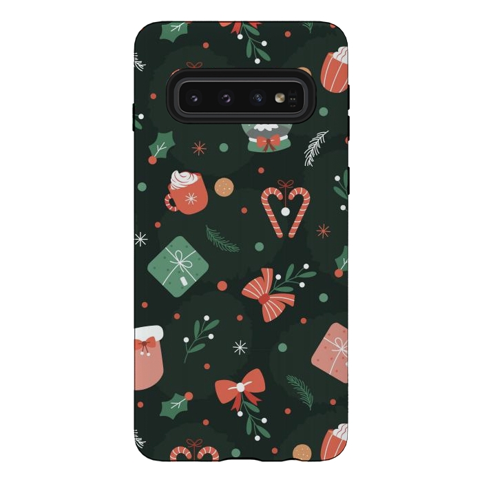 Galaxy S10 StrongFit Christmas Objects by ArtsCase