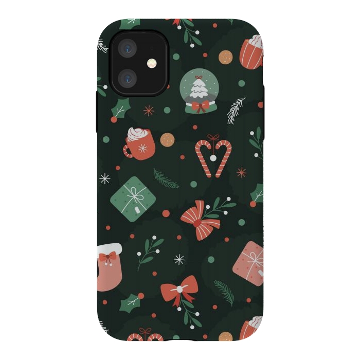 iPhone 11 StrongFit Christmas Objects by ArtsCase