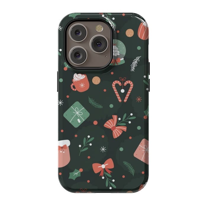 iPhone 14 Pro StrongFit Christmas Objects by ArtsCase