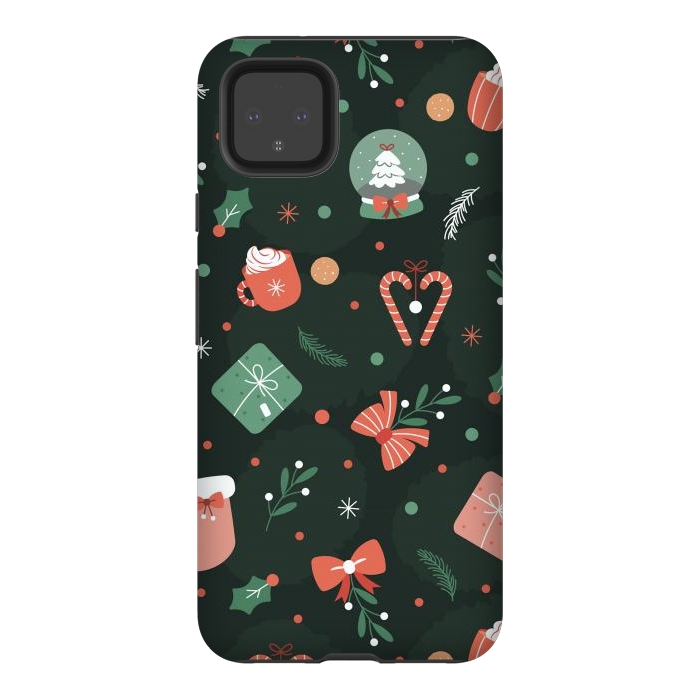 Pixel 4XL StrongFit Christmas Objects by ArtsCase