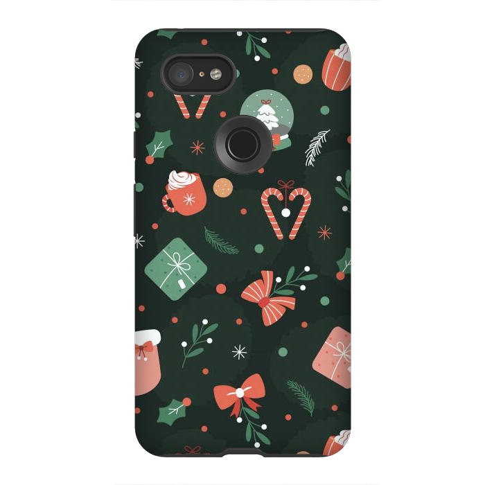 Pixel 3XL StrongFit Christmas Objects by ArtsCase