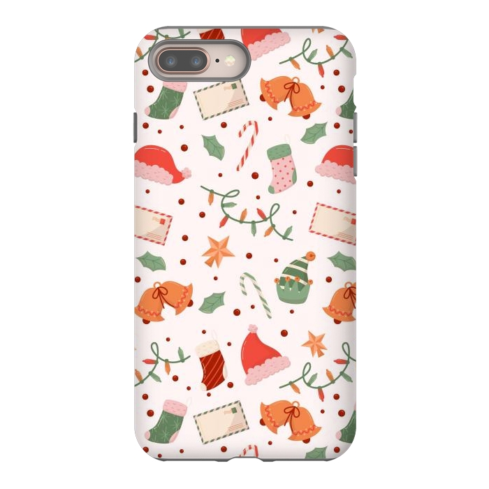 iPhone 7 plus StrongFit Christmas Pattern XXXXX by ArtsCase