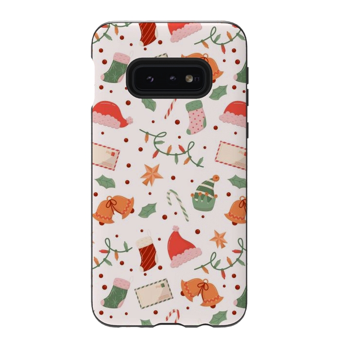 Galaxy S10e StrongFit Christmas Pattern XXXXX by ArtsCase