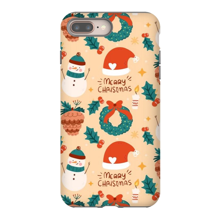 iPhone 8 plus StrongFit Merry Christmas IV by ArtsCase