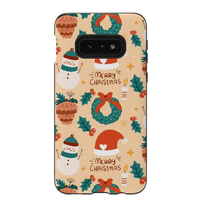 Galaxy S10e StrongFit Merry Christmas IV by ArtsCase