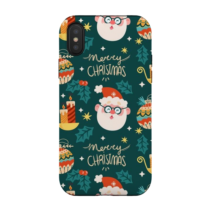 iPhone Xs / X StrongFit Merry Christmas VII by ArtsCase