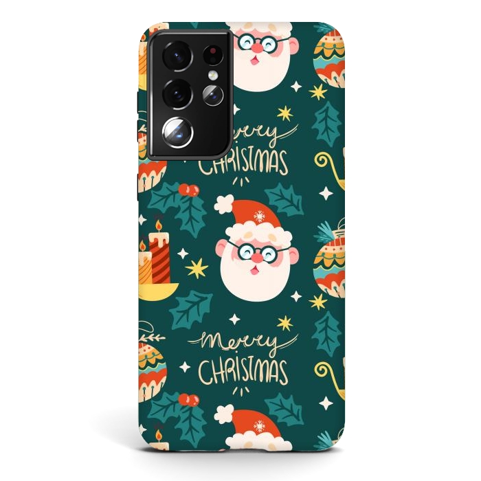 Galaxy S21 ultra StrongFit Merry Christmas VII by ArtsCase