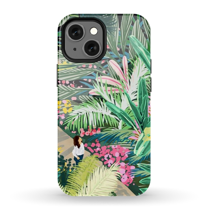 iPhone 13 mini StrongFit Bohemian Jungle by Uma Prabhakar Gokhale