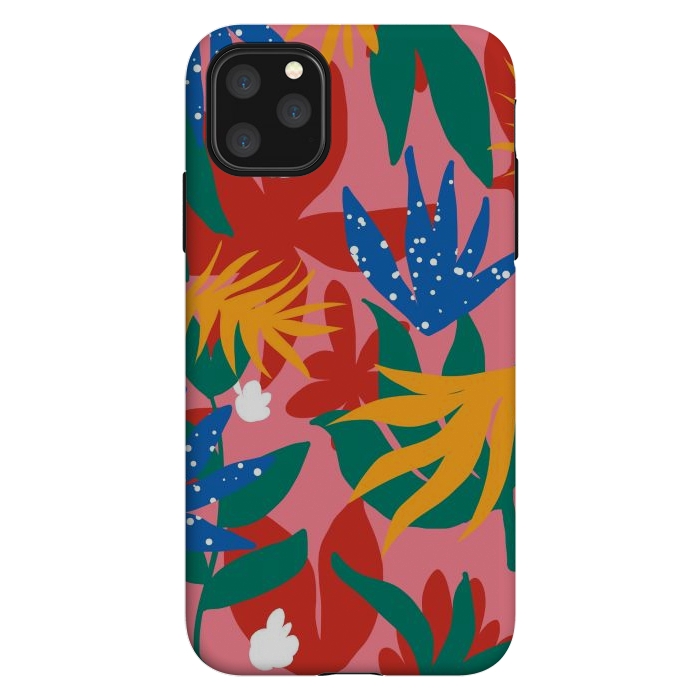 iPhone 11 Pro Max StrongFit Blush in The Jungle by Uma Prabhakar Gokhale