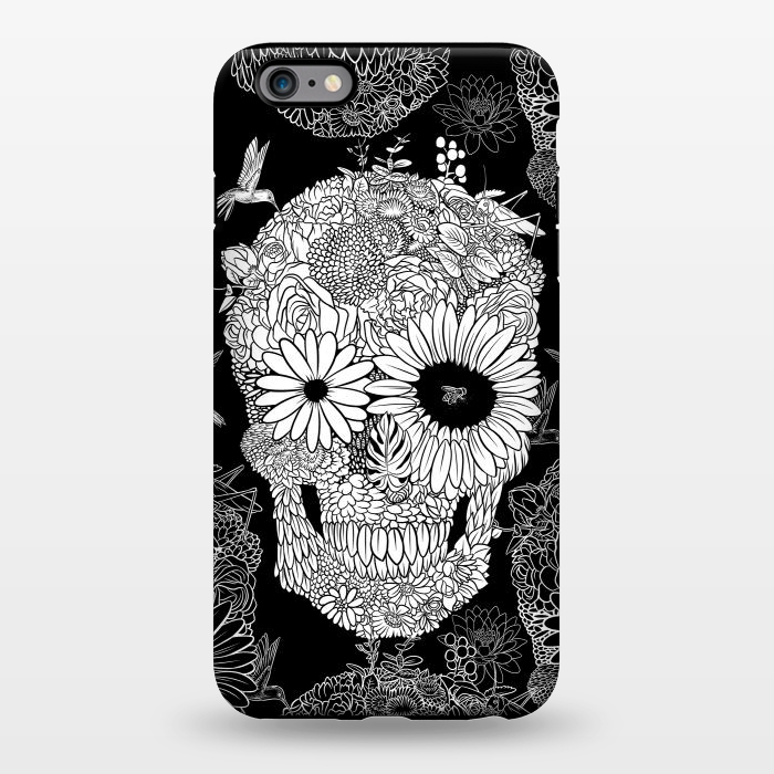 iPhone 6/6s plus StrongFit Skull Flowers by Alberto