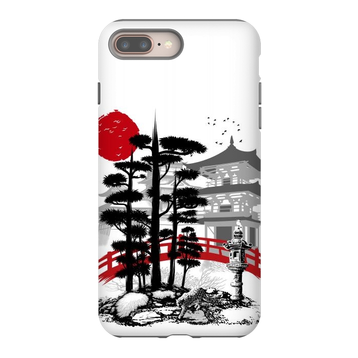 iPhone 7 plus StrongFit Temple with garden Zen by Alberto