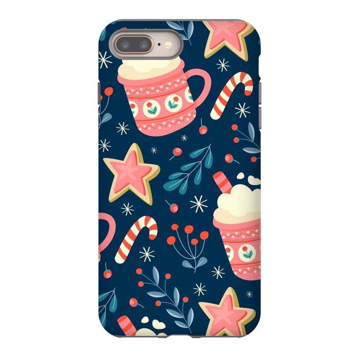 iPhone 7 plus StrongFit Cute Christmas Pattern VI by ArtsCase