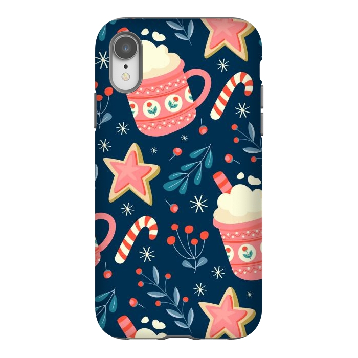 iPhone Xr StrongFit Cute Christmas Pattern VI by ArtsCase