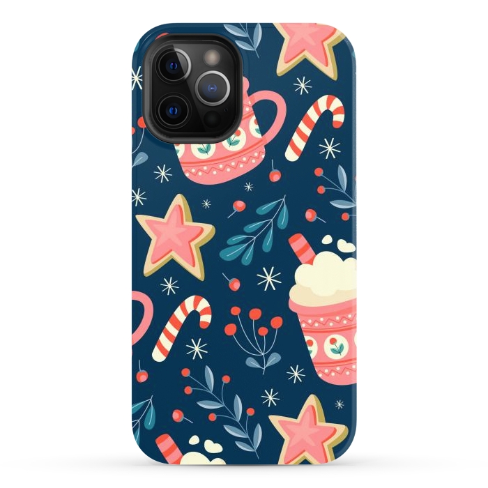 iPhone 12 Pro Max StrongFit Cute Christmas Pattern VI by ArtsCase