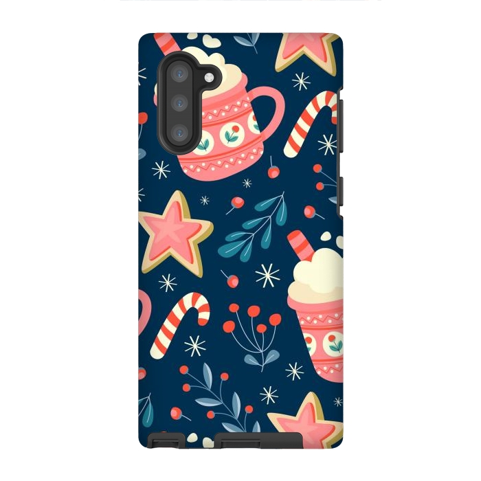 Galaxy Note 10 StrongFit Cute Christmas Pattern VI by ArtsCase