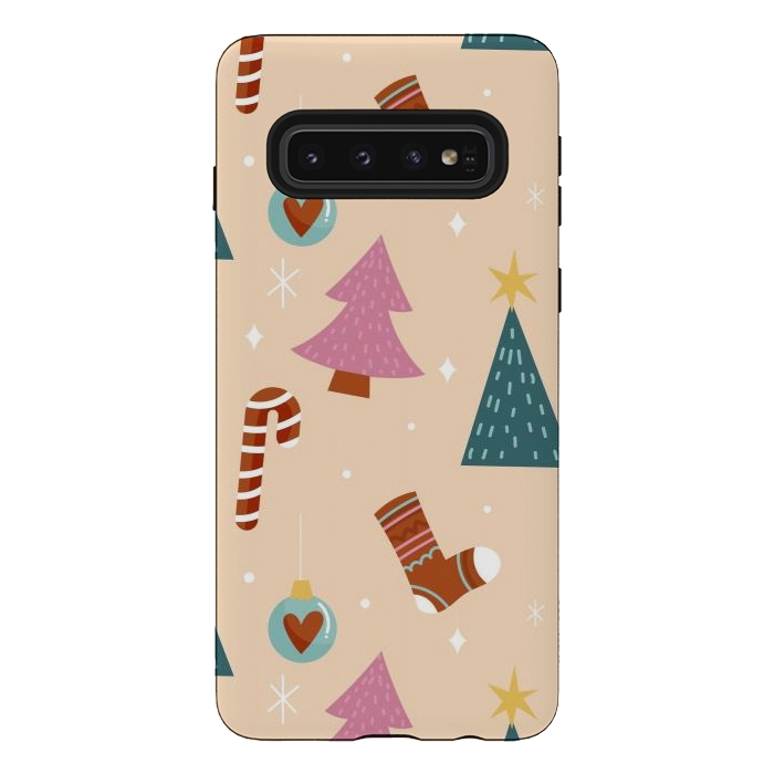 Galaxy S10 StrongFit Original Pattern in Christmas by ArtsCase