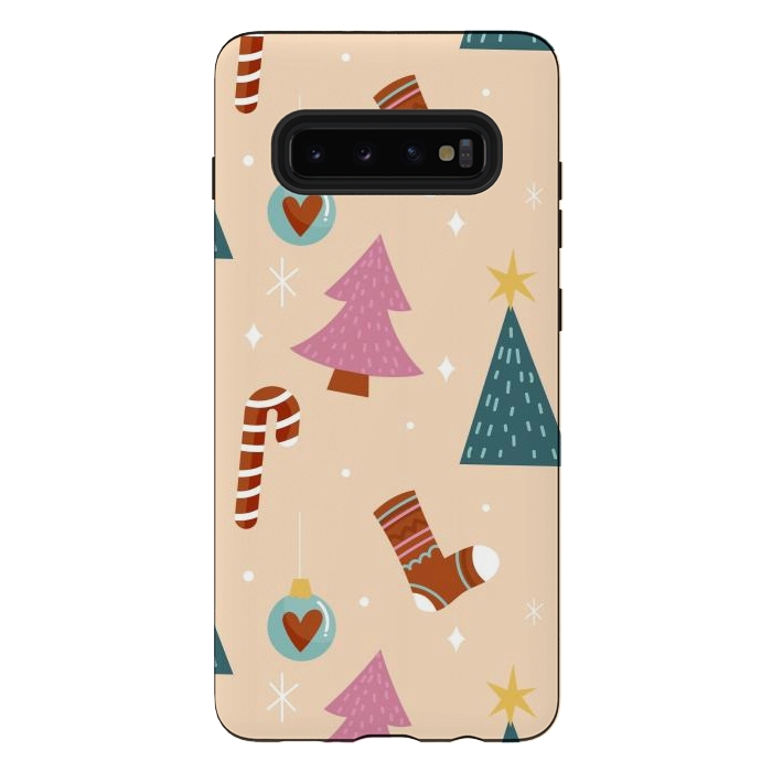 Galaxy S10 plus StrongFit Original Pattern in Christmas by ArtsCase