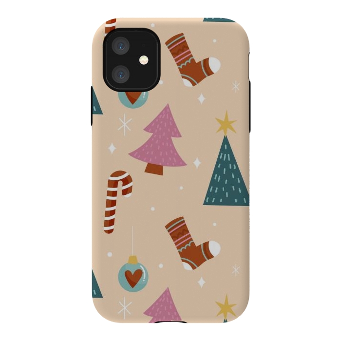 iPhone 11 StrongFit Original Pattern in Christmas by ArtsCase