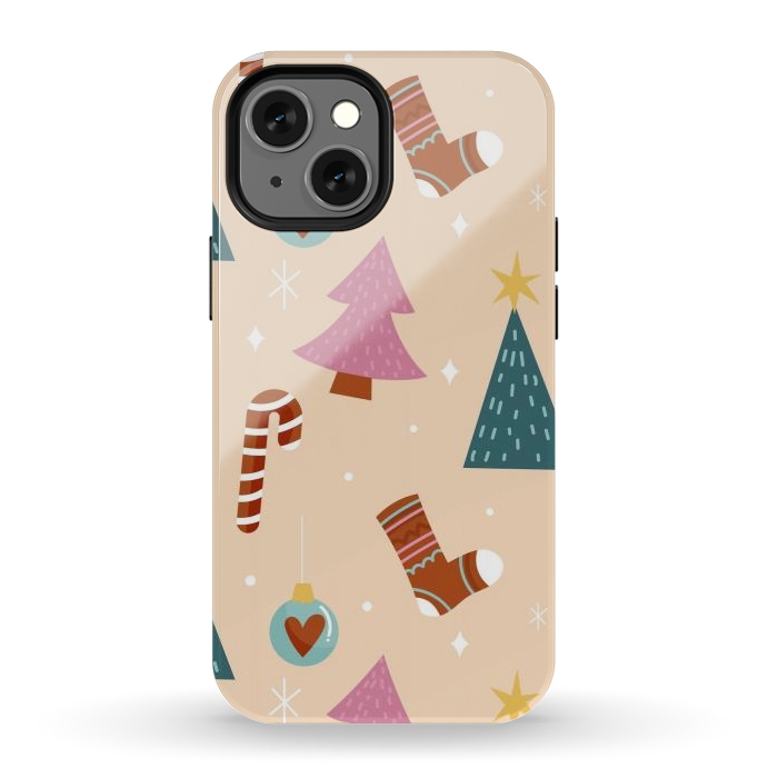 iPhone 12 mini StrongFit Original Pattern in Christmas by ArtsCase
