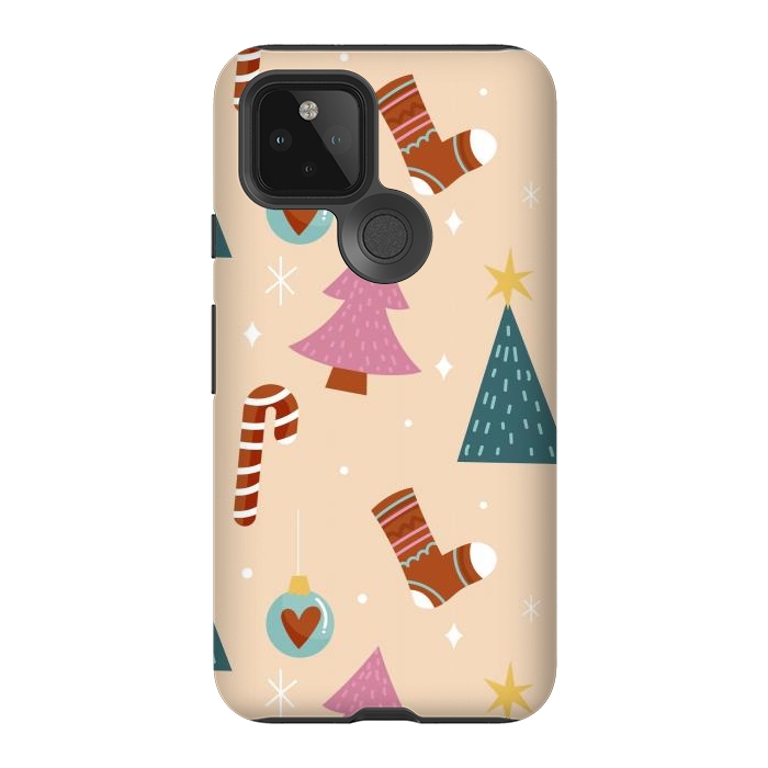 Pixel 5 StrongFit Original Pattern in Christmas by ArtsCase