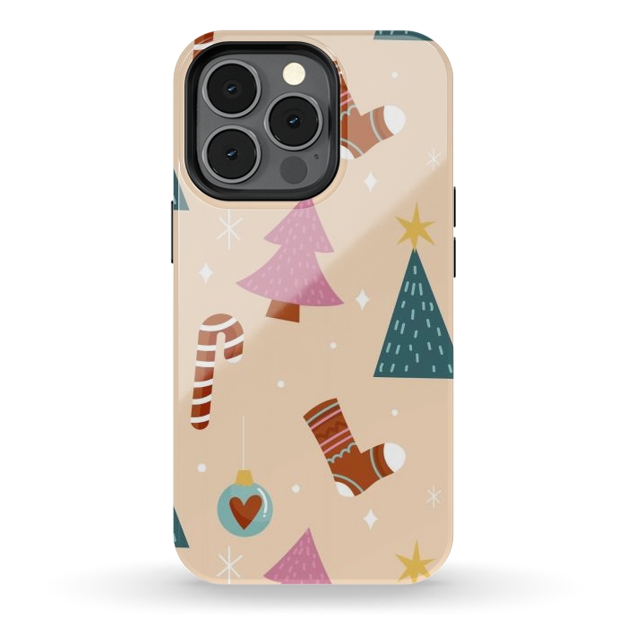 iPhone 13 pro StrongFit Original Pattern in Christmas by ArtsCase