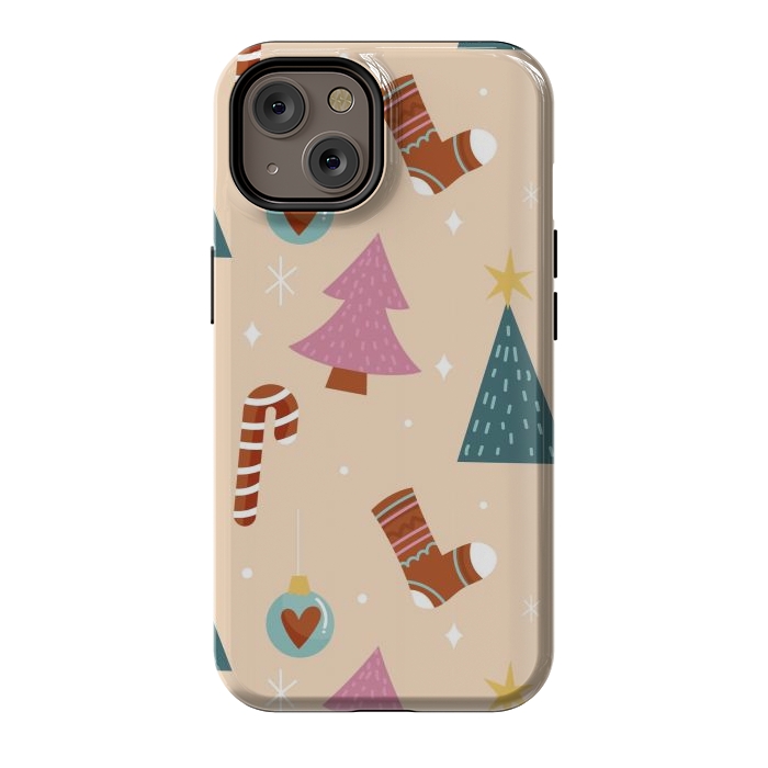 iPhone 14 StrongFit Original Pattern in Christmas by ArtsCase