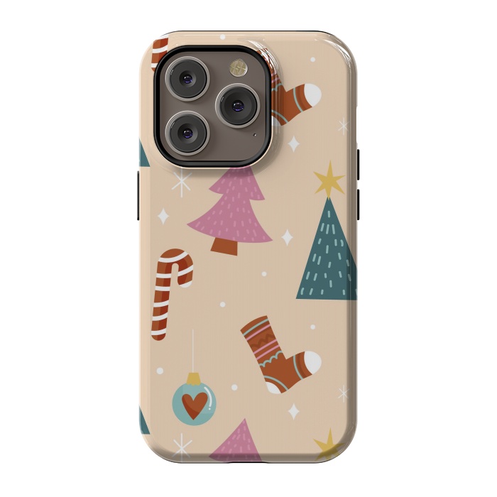 iPhone 14 Pro StrongFit Original Pattern in Christmas by ArtsCase