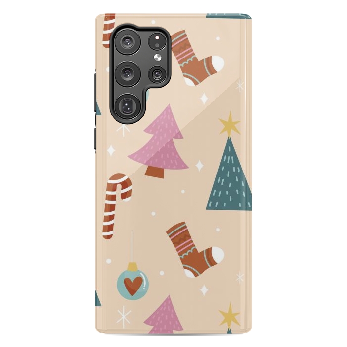 Galaxy S22 Ultra StrongFit Original Pattern in Christmas by ArtsCase