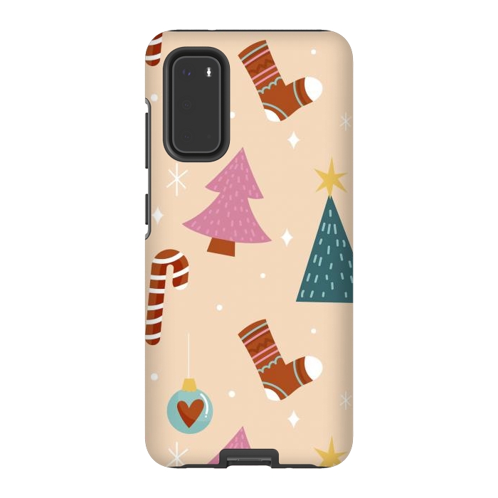 Galaxy S20 StrongFit Original Pattern in Christmas by ArtsCase