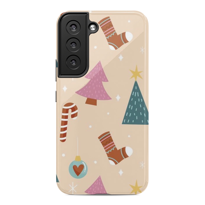 Galaxy S22 StrongFit Original Pattern in Christmas by ArtsCase