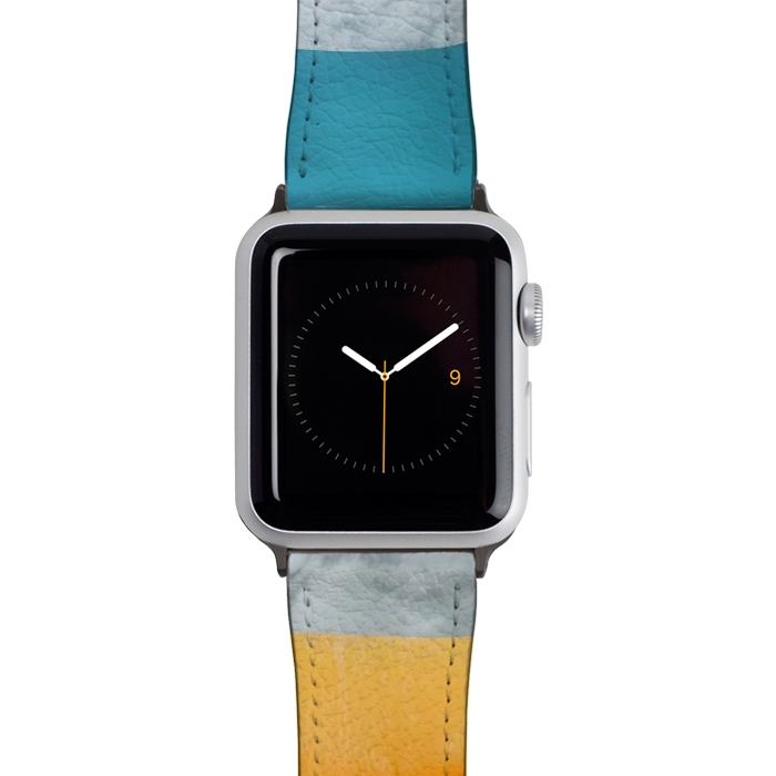 Watch 38mm / 40mm Strap PU leather Colorful marble Waves  by Winston